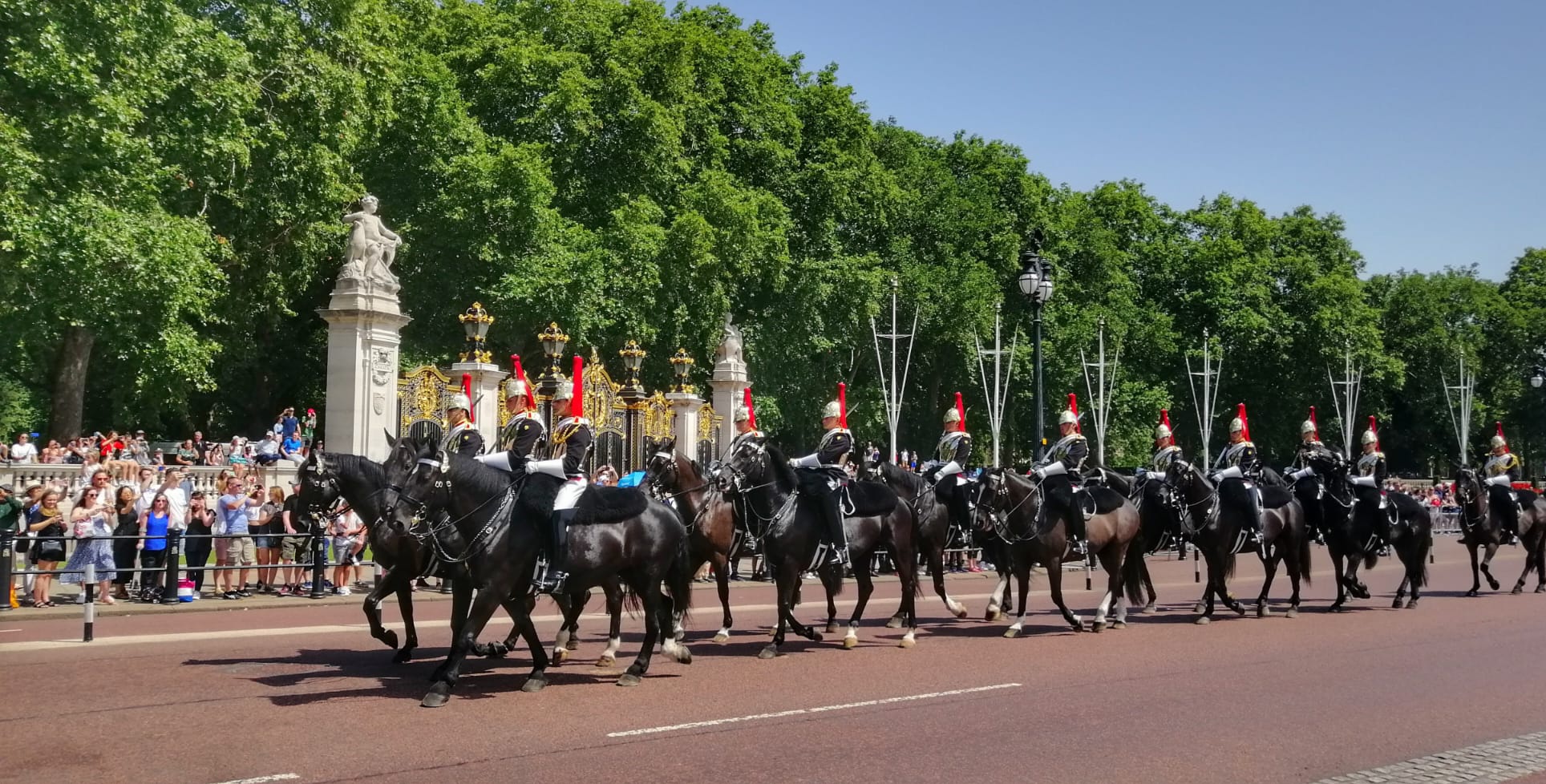 Desfile de los domingos frente al Buckingham Palace