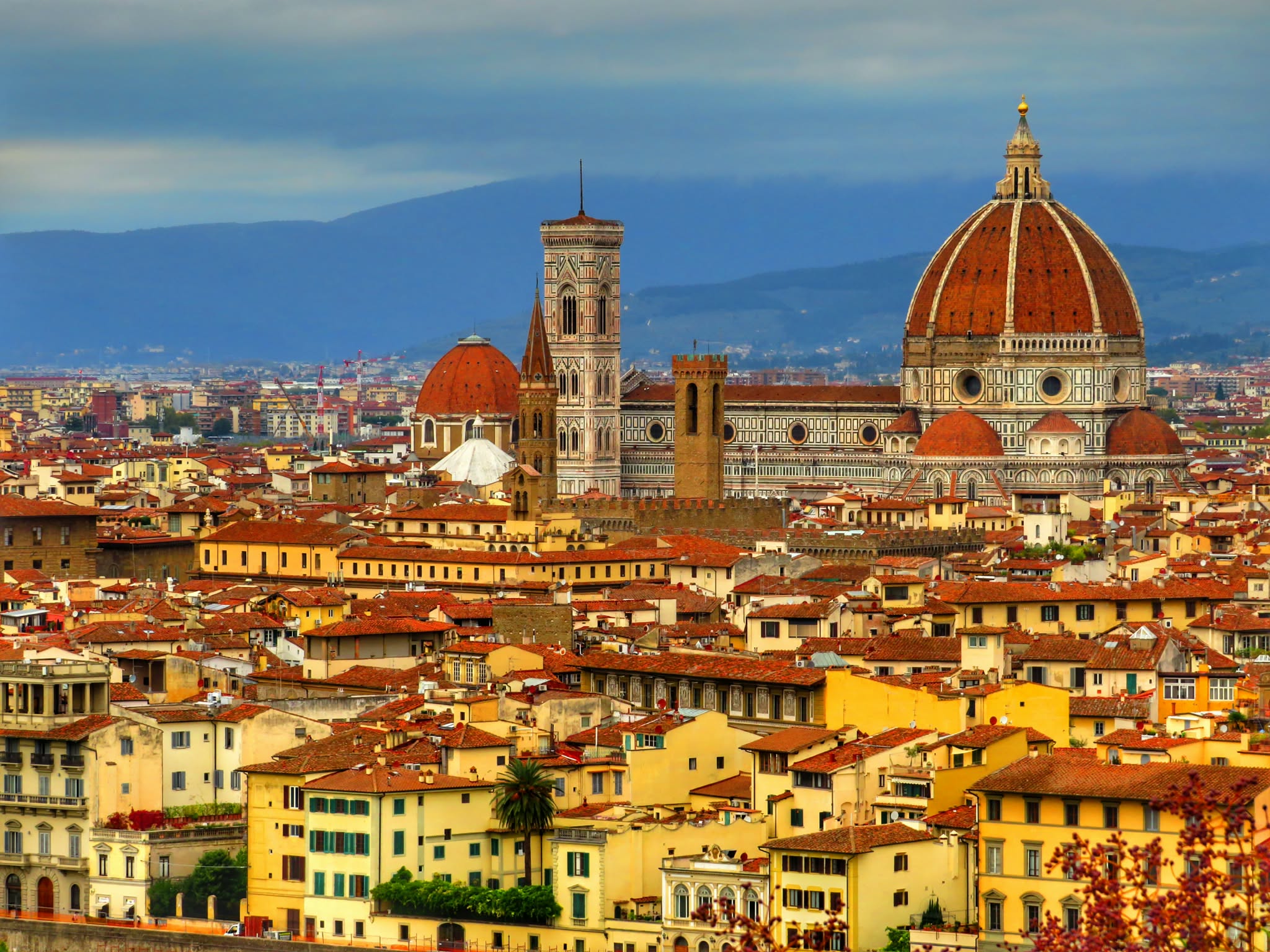 Panoramic view of Florence from Piazzale Michelangelo