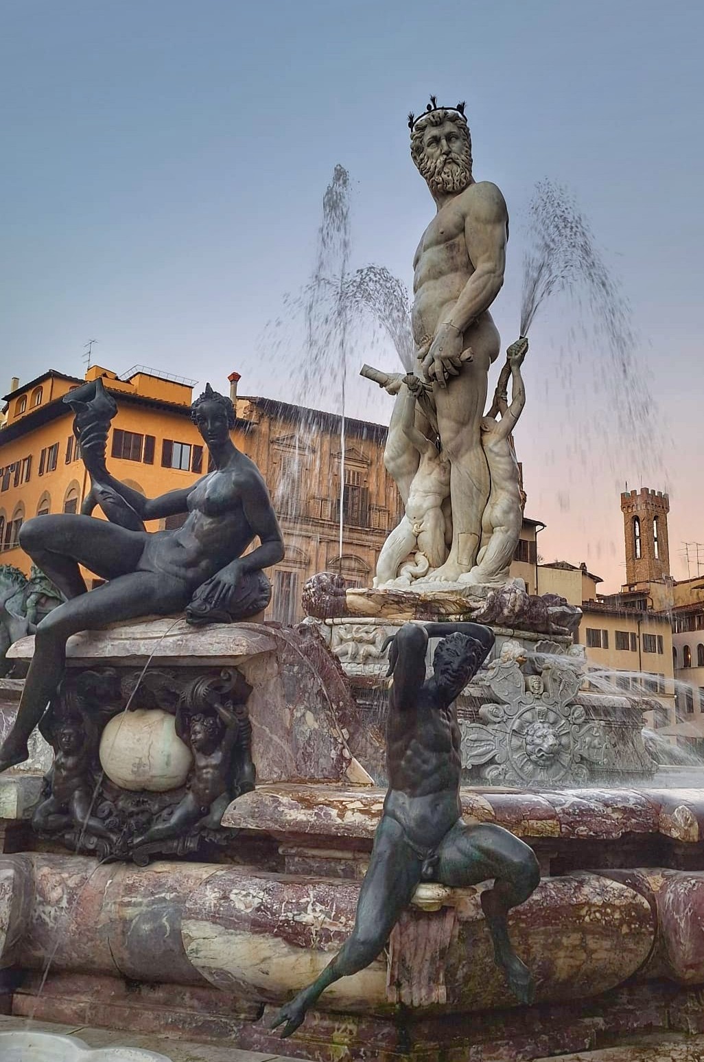Fountain of Neptune beside Palazzo Vecchio