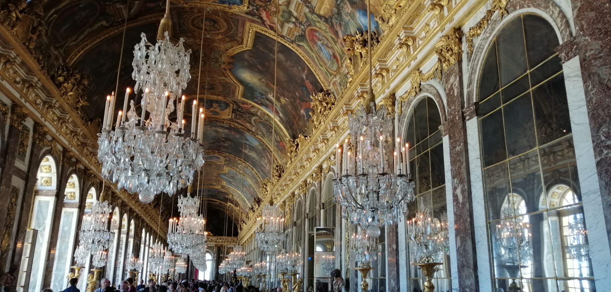 Galería de los Espejos en Versalles